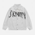 Hand-Drawn Doodle Denim Jacket