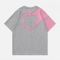 Heart Apple Sticker Cloth Embroidered Tee