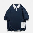 Hem Pocket Zip Up Polo Tee