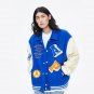High Street Letter Embroidery Patchwork Varsity Jacket