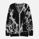 Ink And Water Style Embroidery Cardigan