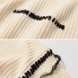 Irregular Edges Hole Sweater