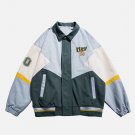 Irregular Patchwork Embroidery Eagle Jacket