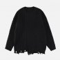 Irregular Patchwork Twist Sweater