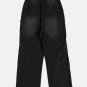 Irregular Pocket Patchwork Jeans