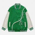 Irregular Tether Varsity Jacket