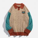 Jacquard Patchwork Sweater