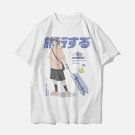Japanese Anime Travel Boy Print Cotton Tee