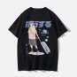 Japanese Anime Travel Boy Print Cotton Tee
