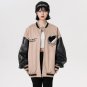 Khaki Heart Embroidered Jacket