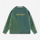 Knitted Patchwork Sweatshirt