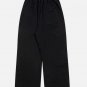 Leg Retractable Striped Drawstring Sweatpants