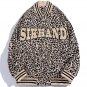 Leopard Letter Embroidery Corduroy Jacket