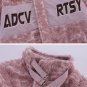Leopard Print Flocked Sherpa Coat