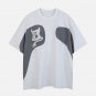 Letter B Print Stitching Tee