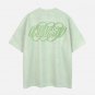 Letter B Star Pattern Suede Tee