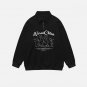 Letter Bunny Embroidered Sweatshirt