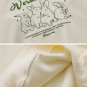 Letter Bunny Embroidered Sweatshirt