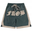 Letter Contrast Panel Shorts