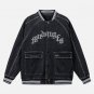Letter Embroidered Denim Jacket