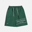 Letter Embroidered Shorts