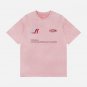 Letter Embroidered Suede Tee