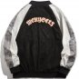 Letter Embroidery Bandana Stitching Jacket