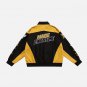 Letter Embroidery Contrast Jacket