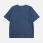 Letter Embroidery Denim Tee