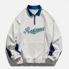 Letter Embroidery Half Zipper Sweatshirt