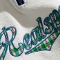 Letter Embroidery Half Zipper Sweatshirt