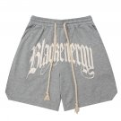 Letter Embroidery Long Drawstring Shorts