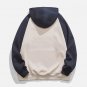 Letter Embroidery Patchwork Hoodie