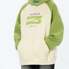 Letter Embroidery Patchwork Hoodie