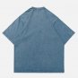 Letter Embroidery Washed Tee
