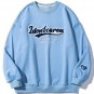 Letter Flocked Sweatshirt