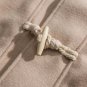 Letter Flocking Horn Buckle Jacket