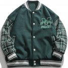 Letter Flocking Panel Jacket