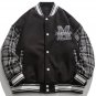 Letter Flocking Panel Jacket