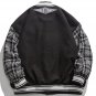 Letter Flocking Panel Jacket