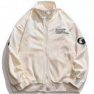 Letter Graffiti Stand Collar Jacket