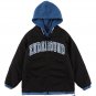 Letter Patch Fake Two Winter Coat