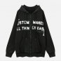 Letter Print Casual Hoodie