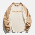 Letter Print Clash Sweatshirt