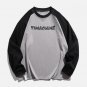 Letter Print Clash Sweatshirt