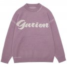 Letter Print Knit Sweater