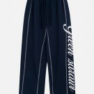 Letter Print Patchwork Pants