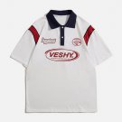 Letter Print Polo Tee