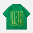 Letter Print Solid Color Tee