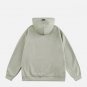Letter Print Solid Hoodie
